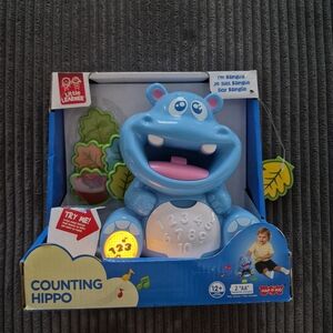 Blue Counting Hippo Toy